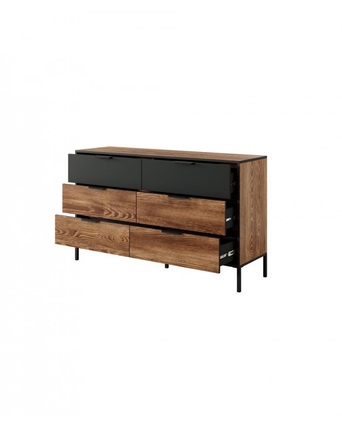 Commode 6 tiroirs 138 cm MILTON