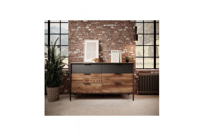 Commode 6 tiroirs 138 cm MILTON
