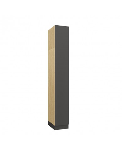 Armoire avec une porte et étagères 35 cm gris graphite Ambiance