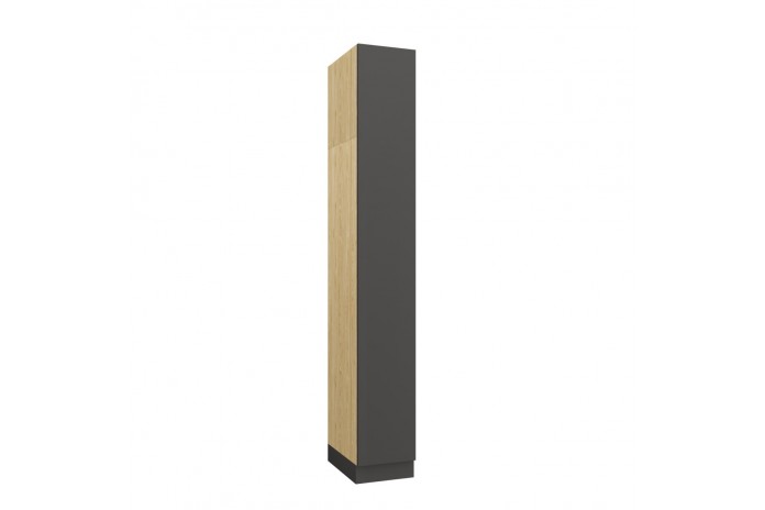 Armoire avec une porte et étagères 35 cm gris graphite Ambiance