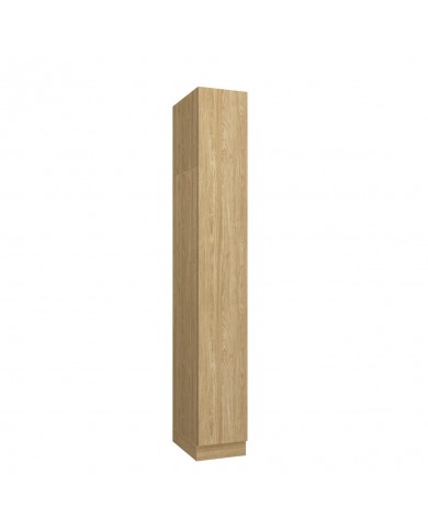 Armoire avec une porte et étagères 35 cm chêne huilé Ambiance