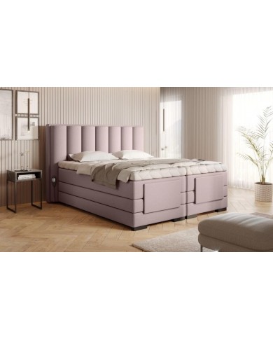 Ensemble boxspring 90 x 200 tête de lit + sommiers relaxation électrique + matelas  + surmatelas -  Reves