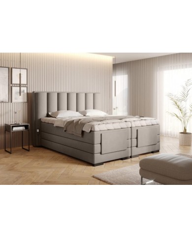 Ensemble boxspring 90 x 200 tête de lit + sommiers relaxation électrique + matelas  + surmatelas -  Reves