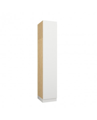 Armoire une porte double penderie 45 cm blanc mat Ambiance