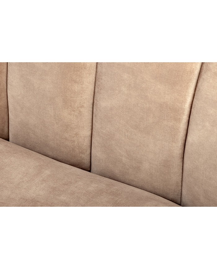 Canapé ELLIPSE – Sable  200 cm | Design Courbé & Confort Haut de Gamme  Élégance sculpturale & douceur luxueuse