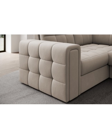 Canapé d’angle CONVERTIBLE + COFFRE GIGANTO – Le haut de gamme géant & malin à prix canon