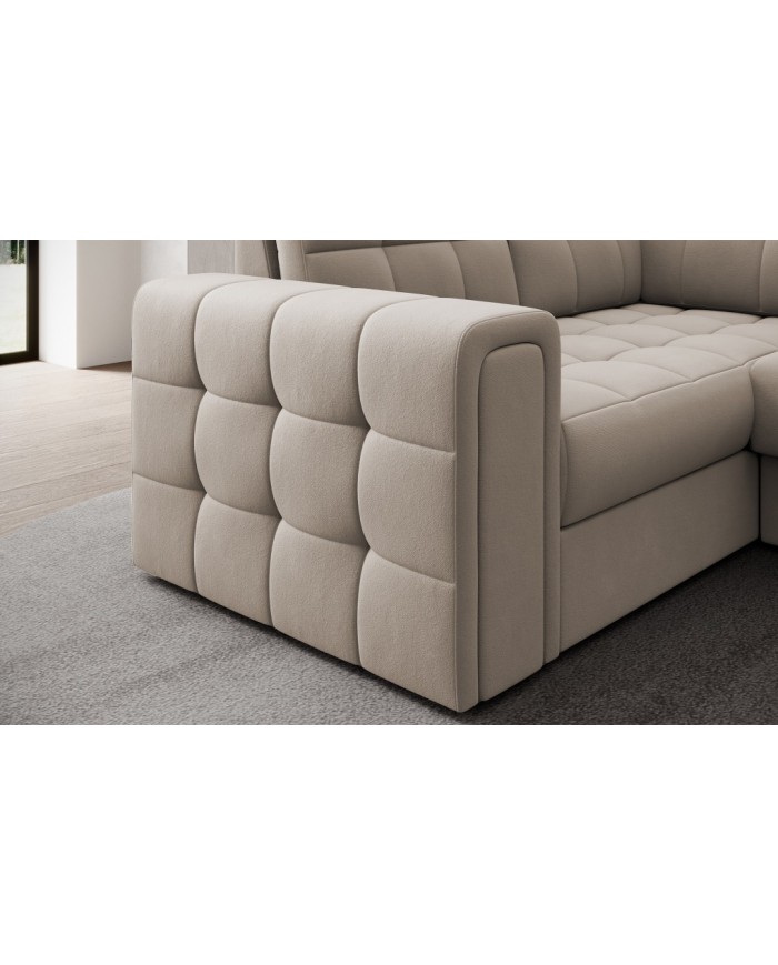 Canapé d’angle CONVERTIBLE + COFFRE GIGANTO – Le haut de gamme géant & malin à prix canon