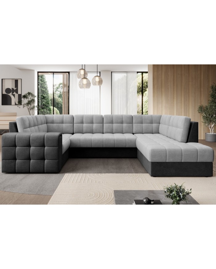 Canapé d’angle CONVERTIBLE + COFFRE GIGANTO – Le haut de gamme géant & malin à prix canon