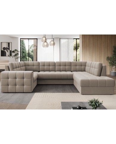 Canapé d’angle CONVERTIBLE + COFFRE GIGANTO – Le haut de gamme géant & malin à prix canon