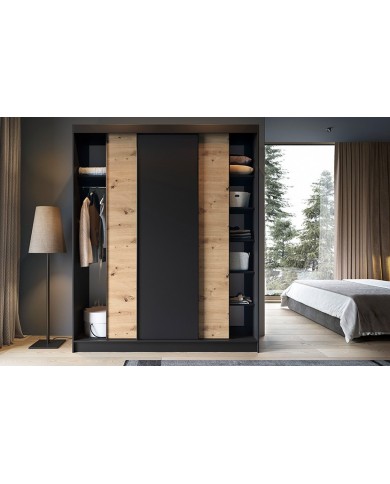 🖤 URBANO – L’Armoire contemporaine grand format Design bicolore. Rangement intelligent. Élégance brute.