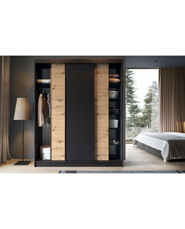 🖤 URBANO – L’Armoire contemporaine grand format Design bicolore. Rangement intelligent. Élégance brute.