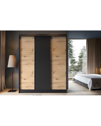 🖤 URBANO – L’Armoire contemporaine grand format Design bicolore. Rangement intelligent. Élégance brute.