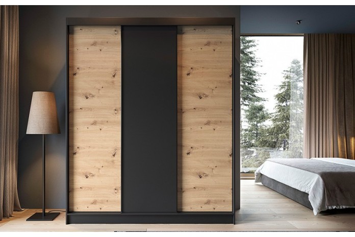 🖤 URBANO – L’Armoire contemporaine grand format Design bicolore. Rangement intelligent. Élégance brute.