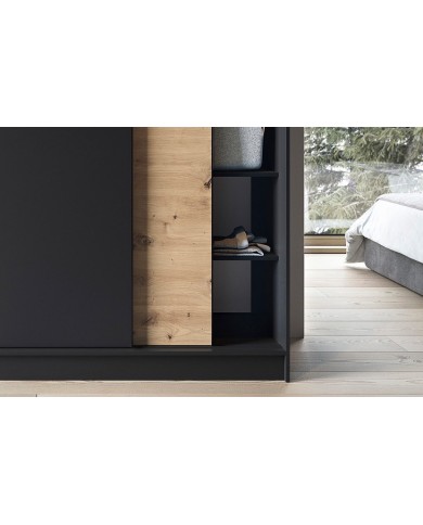 🖤 URBANO – L’Armoire contemporaine grand format Design bicolore. Rangement intelligent. Élégance brute.