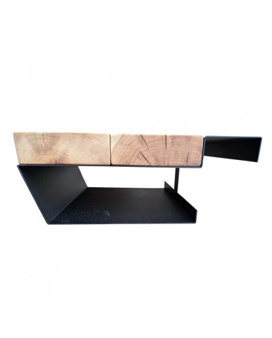 Table de chevets suspendu chêne pour lit chêne massif 0583