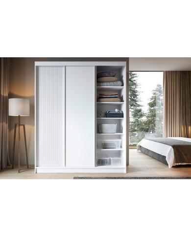 ARMOIRE STELLARA 180  Puissance de rangement. Élégance sculptée Présence affirmée.