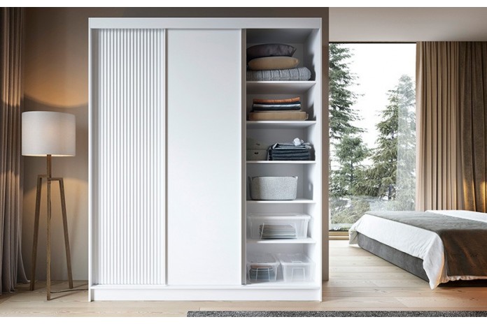 ARMOIRE STELLARA 180  Puissance de rangement. Élégance sculptée Présence affirmée.