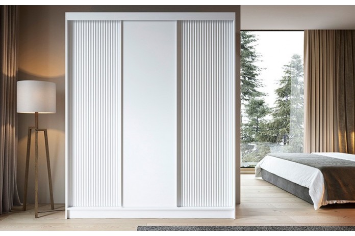 ARMOIRE STELLARA 180  Puissance de rangement. Élégance sculptée Présence affirmée.