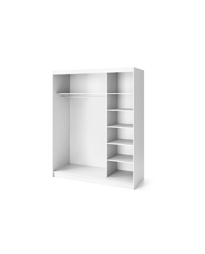 ARMOIRE STELLARA MIROIR 180  Puissance de rangement. Élégance sculptée Présence affirmée.