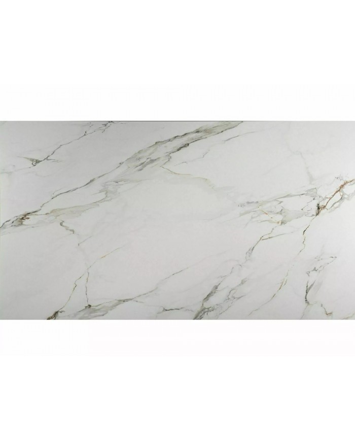 Table céramique 10 couverts  GENESE Blanc mat/chêne - Design puissant, robustesse extrême, capacité XL