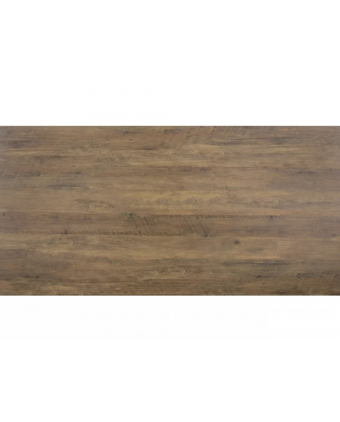 Table extensible GENESE LEGNO – Chêne naturel & métal noir | 160-220 cm | Style industriel haut de gamme