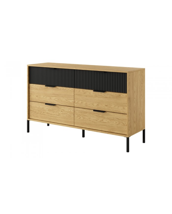 Armoire BALTINO – Élégance moderne, fonctionnalité maximale  Le style urbain chic s’invite dans votre chambre