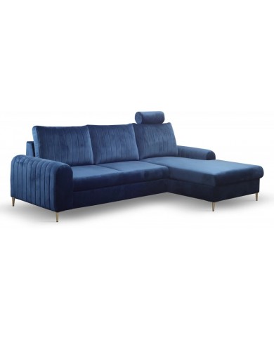 Canapé d’angle DIVANO LUX COLORS 3-en-1 : Canapé haut de gamme + lit 2 places + rangement intégré MEGA PROMO