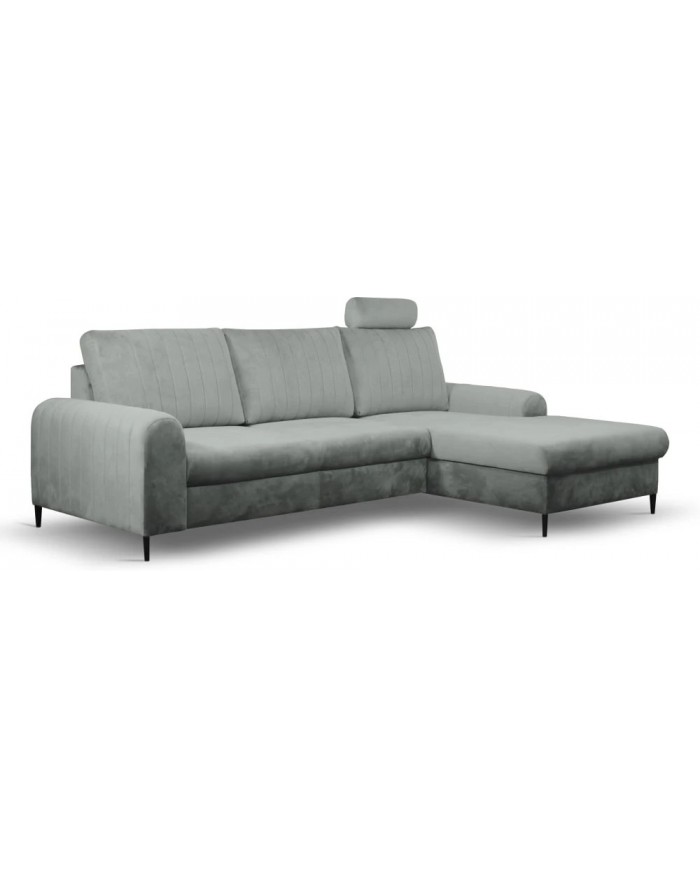 Canapé d’angle DIVANO LUX COLORS 3-en-1 : Canapé haut de gamme + lit 2 places + rangement intégré MEGA PROMO