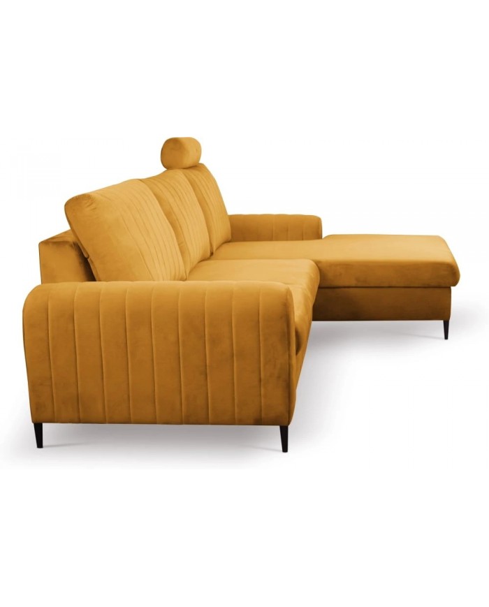Canapé d’angle DIVANO LUX COLORS 3-en-1 : Canapé haut de gamme + lit 2 places + rangement intégré MEGA PROMO