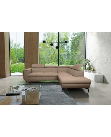Canapé d’angle PIKTO LOUNGE – Design Couture & Confort Haute Performance lit 2 places + rangement intégré SUPER PRIX