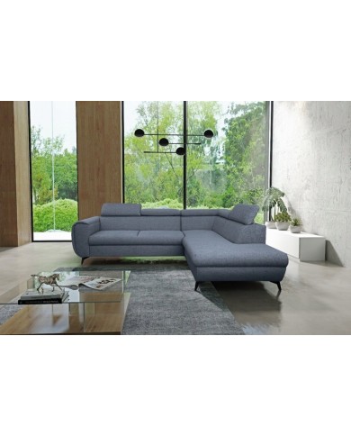 Canapé d’angle PIKTO LOUNGE – Design Couture & Confort Haute Performance lit 2 places + rangement intégré SUPER PRIX