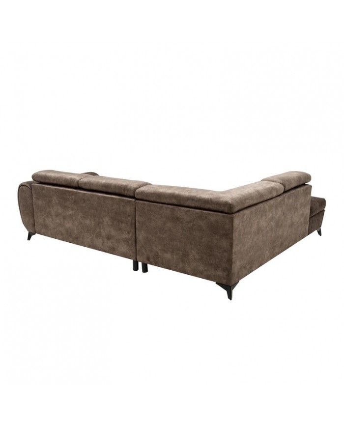 Canapé d’angle PIKTO LOUNGE – Design Couture & Confort Haute Performance lit 2 places + rangement intégré SUPER PRIX