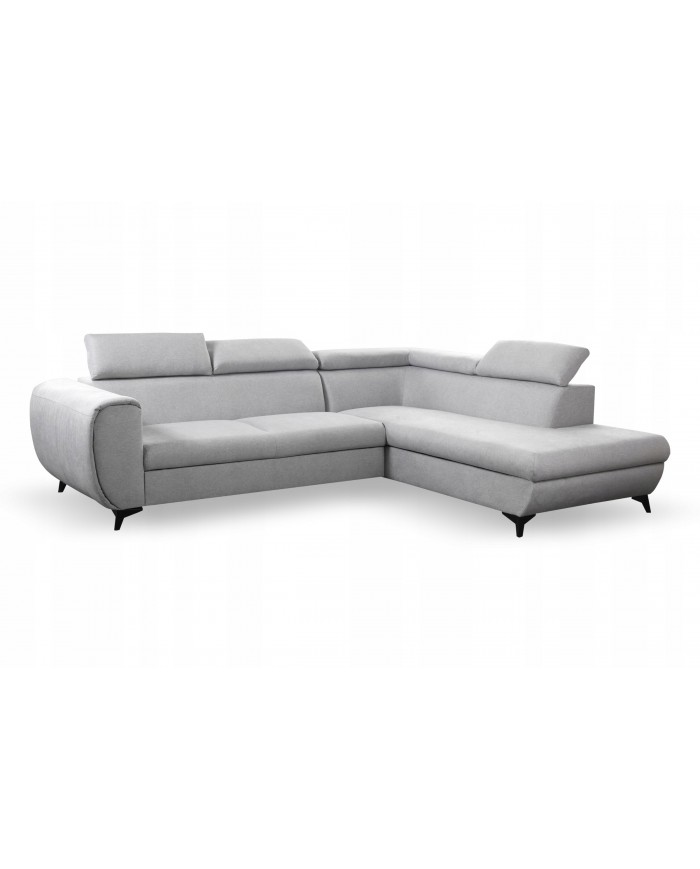 Canapé d’angle PIKTO LOUNGE – Design Couture & Confort Haute Performance lit 2 places + rangement intégré SUPER PRIX