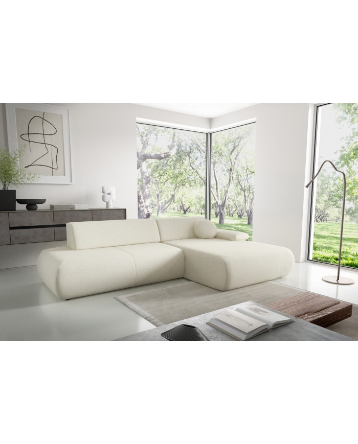 Canapé d’angle convertible haut de gamme HINOKI Lounge – Design Japandi, confort total