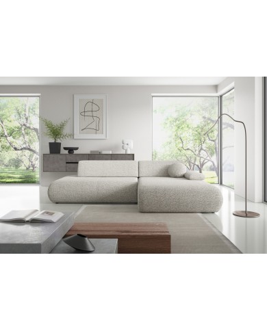 Canapé d’angle convertible haut de gamme HINOKI Lounge – Design Japandi, confort total