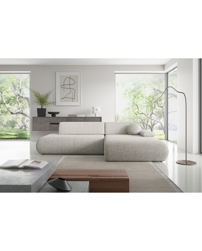 Canapé d’angle convertible haut de gamme HINOKI Lounge – Design Japandi, confort total