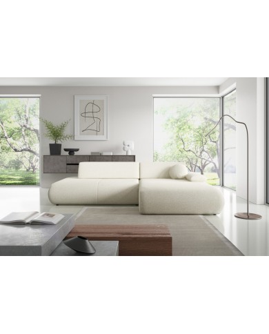 Canapé d’angle convertible haut de gamme HINOKI Lounge – Design Japandi, confort total