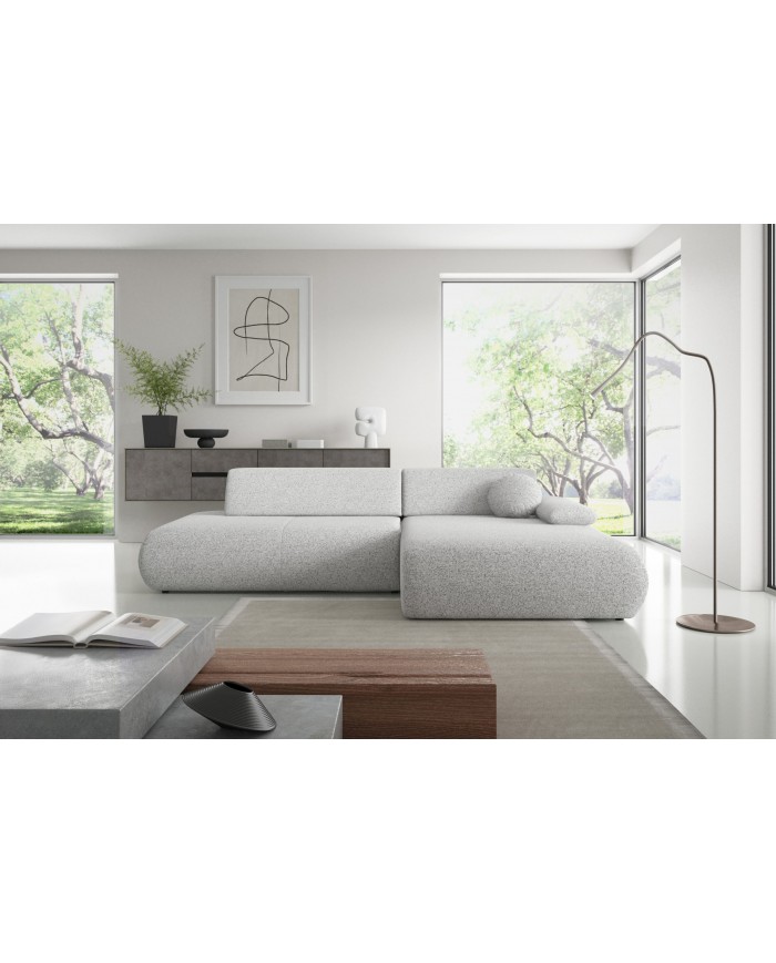 Canapé d’angle convertible haut de gamme HINOKI Lounge – Design Japandi, confort total
