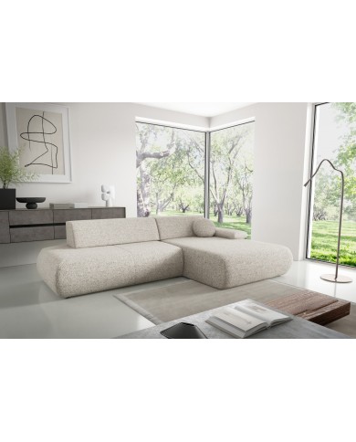 Canapé d’angle convertible haut de gamme HINOKI Lounge – Design Japandi, confort total