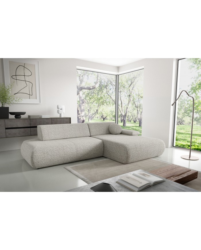 Canapé d’angle convertible haut de gamme HINOKI Lounge – Design Japandi, confort total