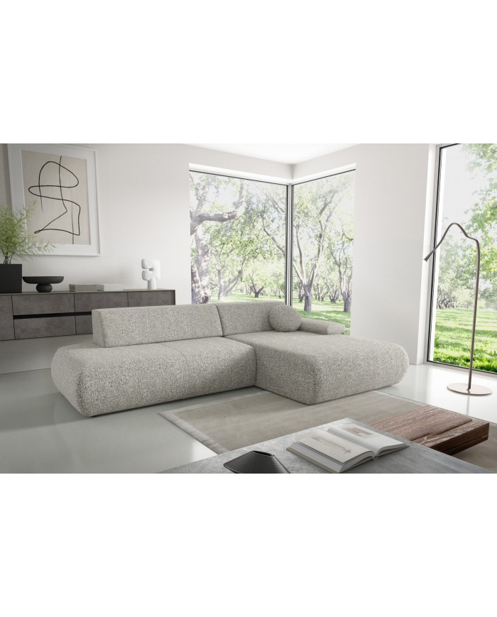 Canapé d’angle convertible haut de gamme HINOKI Lounge – Design Japandi, confort total