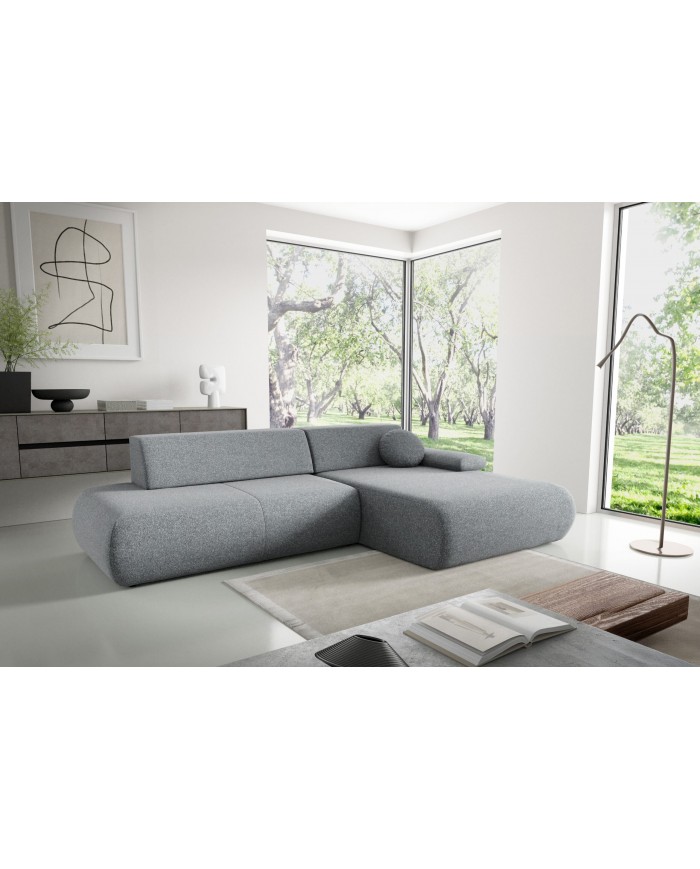 Canapé d’angle convertible haut de gamme HINOKI Lounge – Design Japandi, confort total