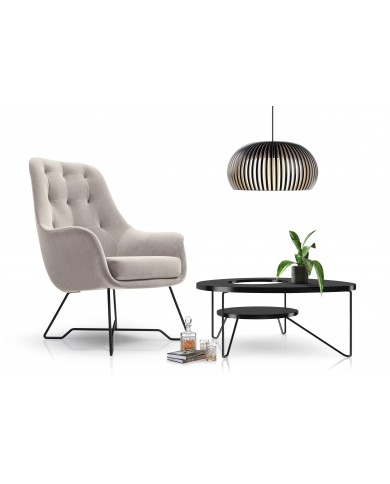 Fauteuil haut de gamme VELTURA® – Design sculptural & confort absolu  L’assise signature des intérieurs raffinés
