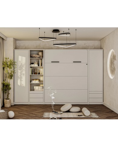 Lit escamotable vertical 140×200 cm DELUXE | Gain de place