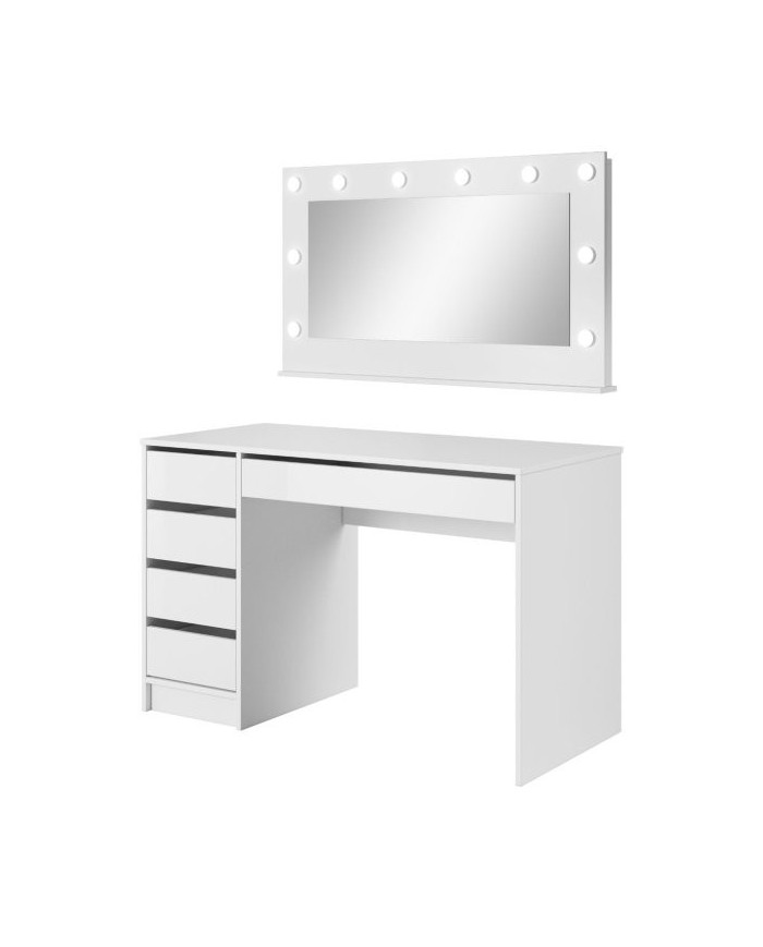 Coiffeuse a tiroir avec Miroir a LED Intégrés LUMINAÉ PRIVÉE™