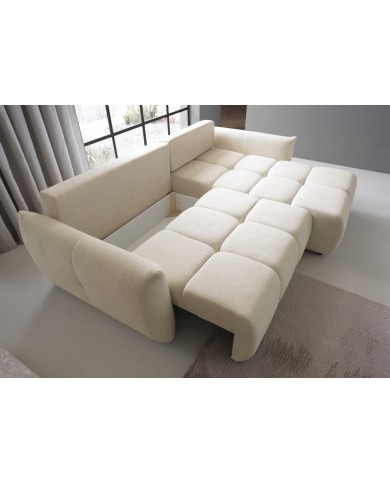 INERTIA SUPREMA™ – Canapé d’Angle Grand Luxe avec Fonction Couchage & Rangements Intégrés à SUPER PRIX !!