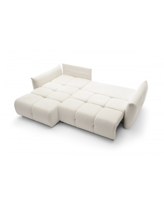 INERTIA SUPREMA™ – Canapé d’Angle Grand Luxe avec Fonction Couchage & Rangements Intégrés à SUPER PRIX !!